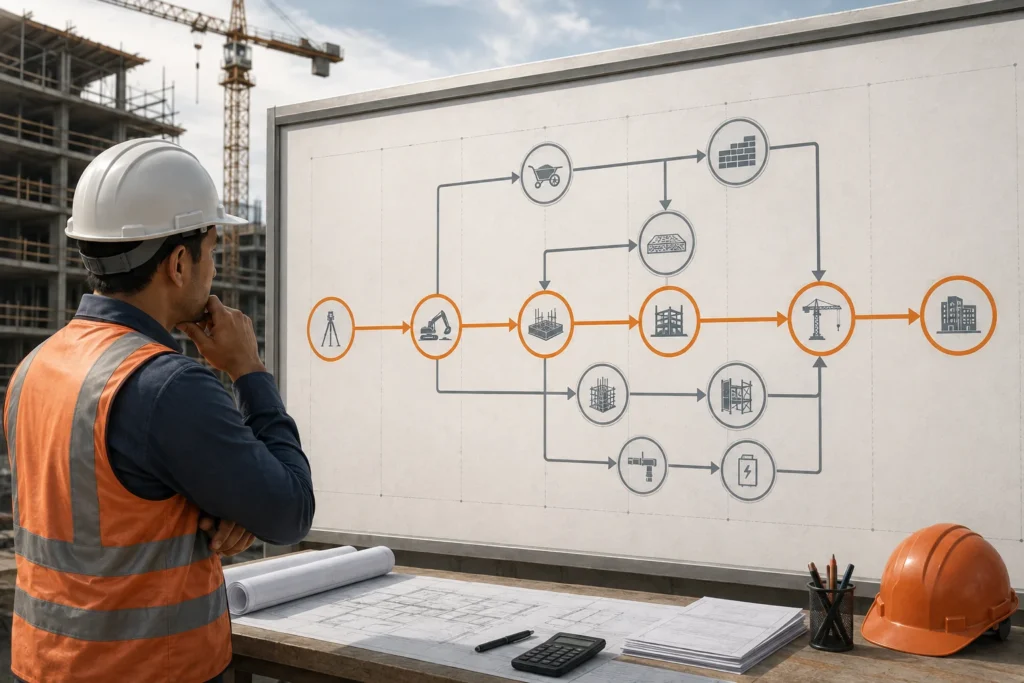 critical path method proyek konstruksi untuk jadwal proyek